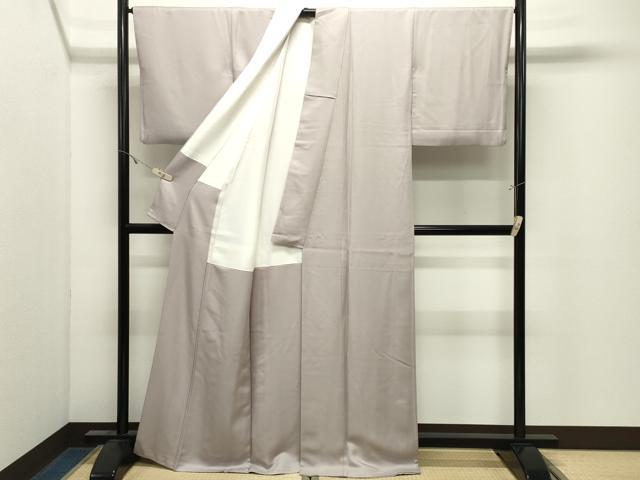 平和屋着物●上質な色無地　作家物　枯野色　正絹　逸品　CABK2480gh