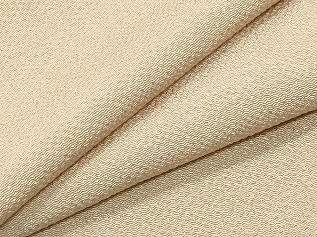平和屋着物●上質な色無地　浅黄色　鬼しぼ縮緬　正絹　逸品　CABK2481gh