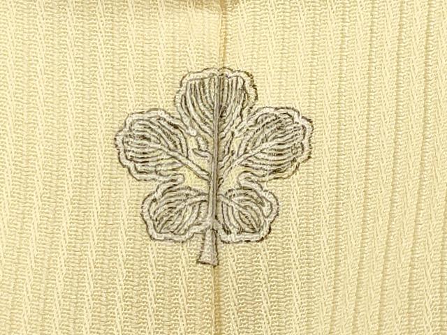 平和屋着物●豪華色留袖　飛鶴地紋　淡黄色　正絹　逸品　CABK2483gh