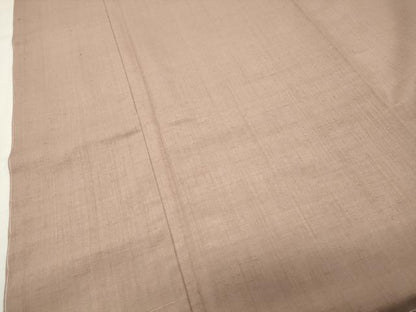 平和屋着物●結城紬　色無地　赤白橡色　やまと誂製　正絹　逸品　未使用　CABK2484gh