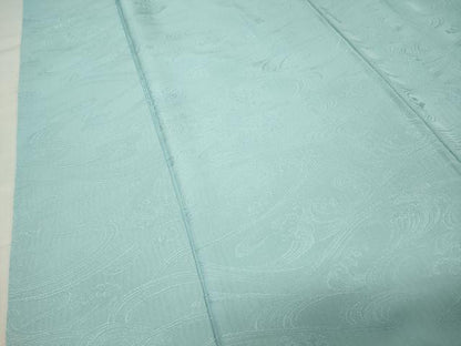 平和屋着物●上質な色無地　立波地紋　水色　正絹　逸品　未使用　CABK2488gh