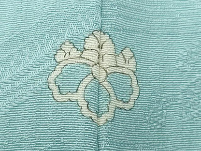 平和屋着物●上質な色無地　立波地紋　水色　正絹　逸品　未使用　CABK2488gh