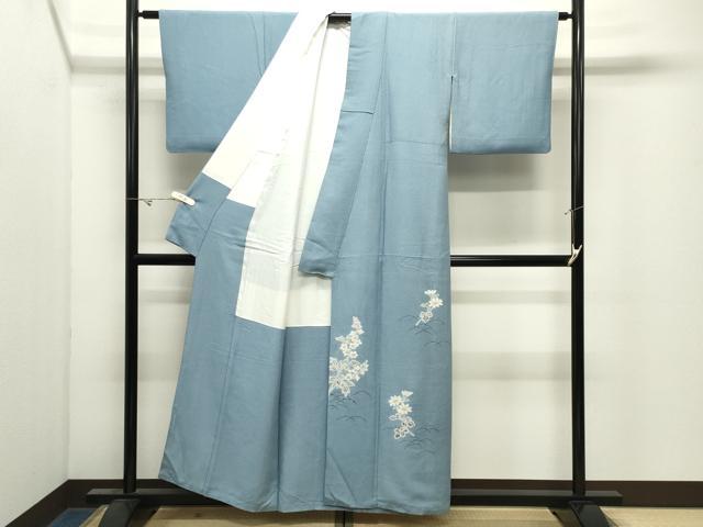 平和屋着物●京都府指定無形文化財　染色作家　小倉建亮の弟子　市瀬史郎　色留訪問着　絞り　草花文　正絹　逸品　CABK2500gh