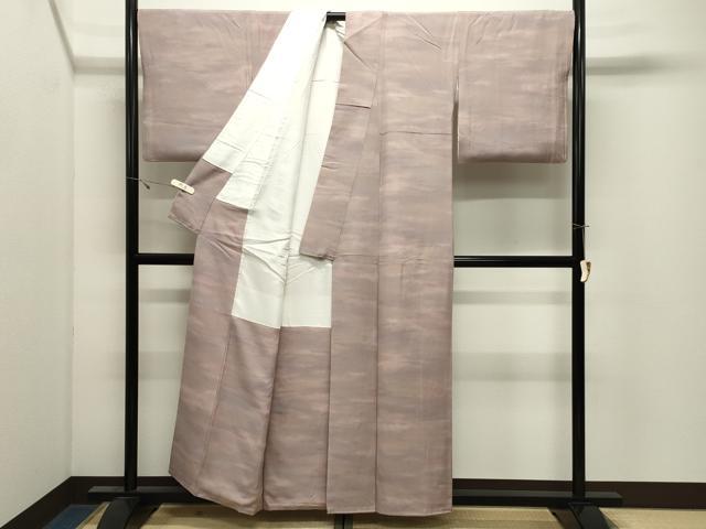 平和屋着物●上質な小紋　作家物　本草木染　霞文　正絹　逸品　CABK2501gh