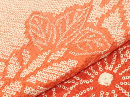 平和屋着物●豪華振袖　総絞り　草花文　暈し染め　正絹　逸品　CABK2502gh