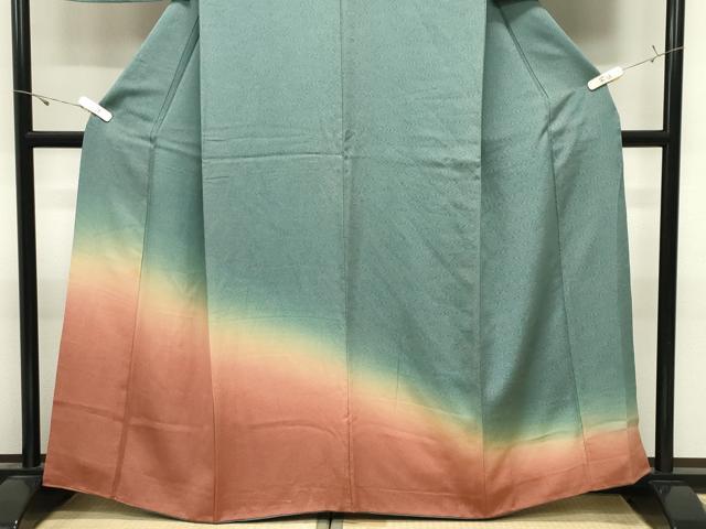 平和屋着物●訪問着　江戸小紋　鮫小紋柄　暈し染め　正絹　逸品　CABK2514gh
