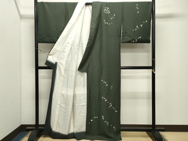 平和屋着物●六代目　富士屋甚兵衛　訪問着　舞桜文　金彩　健勝苑扱い　正絹　逸品　CABK2516gh