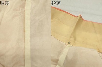 平和屋着物●上質な小紋　地紋起こし　更紗花唐草文　暈し染め　正絹　逸品　CABK2518gh