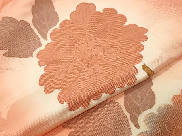 平和屋着物●上質な小紋　地紋起こし　更紗花唐草文　暈し染め　正絹　逸品　CABK2518gh