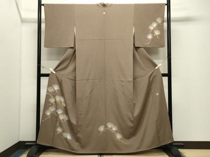 平和屋着物●訪問着　作家物　枝松文　正絹　逸品　CABK2523gh