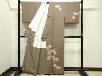 平和屋着物●訪問着　作家物　枝松文　正絹　逸品　CABK2523gh