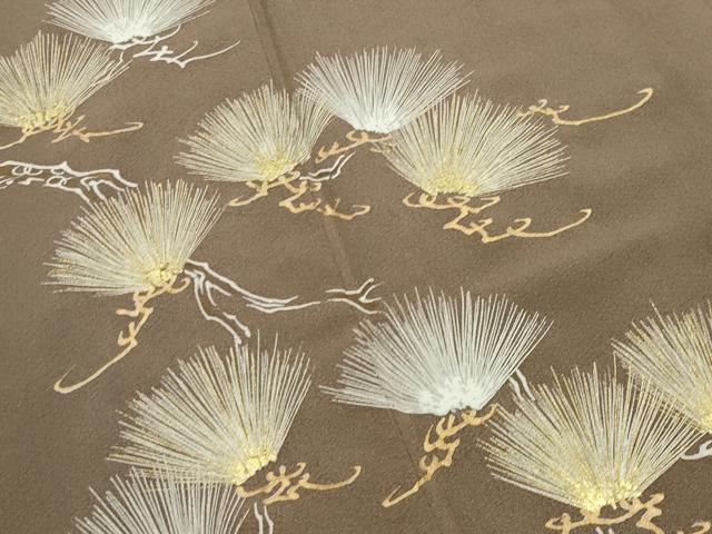 平和屋着物●訪問着　作家物　枝松文　正絹　逸品　CABK2523gh