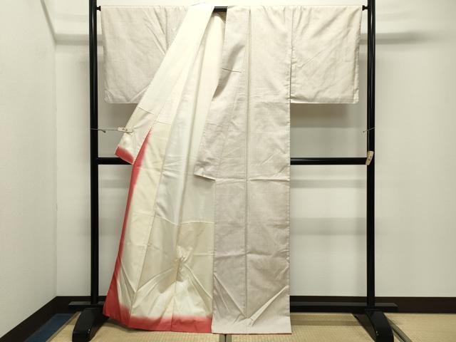 平和屋着物●本場大島紬　白大島　7マルキ　蚊絣　正絹　逸品　CABK2525gh