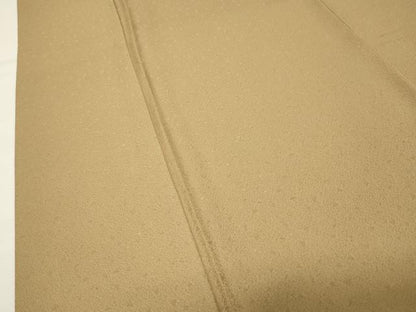 平和屋着物●上質な色無地　作家物　鱗地紋　榛色　正絹　逸品　CABK2529gh