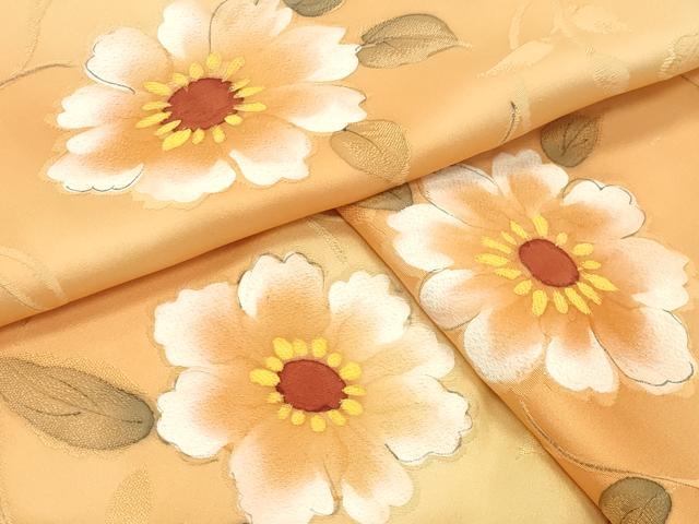 平和屋着物●上質な小紋　地紋起こし　花唐草文　暈し染め　正絹　逸品　CABK2530gh