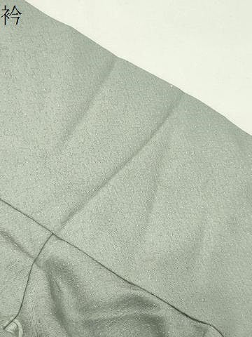 平和屋着物●上質な色無地　柳鼠色　正絹　逸品　CABK2531gh