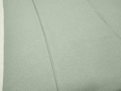 平和屋着物●上質な色無地　柳鼠色　正絹　逸品　CABK2531gh