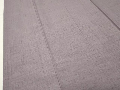 平和屋着物●結城紬　色無地　薄葡萄色　正絹　逸品　CABK2532gh