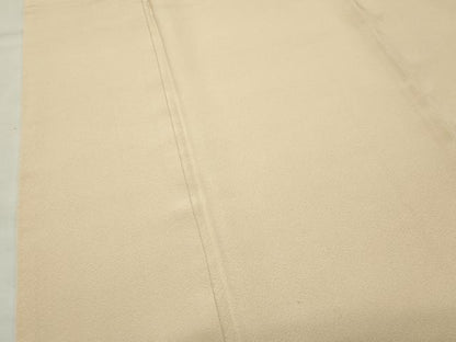 平和屋着物▼上質な色無地　練色　正絹　逸品　CABK2540gh