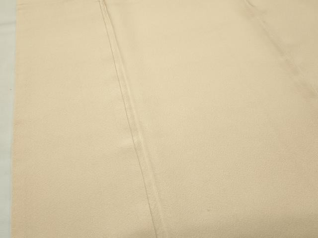 平和屋着物▼上質な色無地　練色　正絹　逸品　CABK2540gh