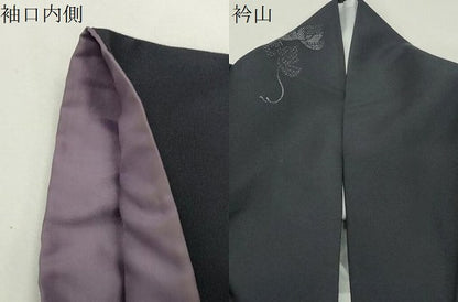 平和屋着物●小紋　蔦の葉文　ロング丈　洗える着物　CABK2541gh
