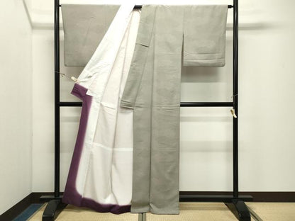 平和屋着物●小紋　大小あられ　洗える着物　CABK2548gh