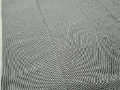 平和屋着物●伝統工芸士　田島輝久　江戸小紋　万筋　仙斎茶色×白色　正絹　逸品　未使用　CABK2553gh