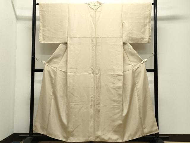 平和屋着物●上質な色無地　蒸栗色　銀通し地　正絹　逸品　CABK2555gh