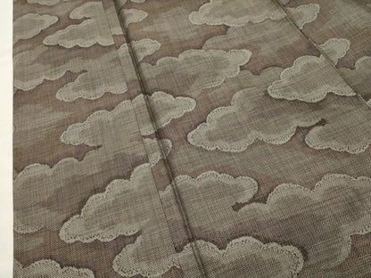 平和屋着物●本場大島紬　9マルキ　雲重ね文　正絹　逸品　CABK2562gh