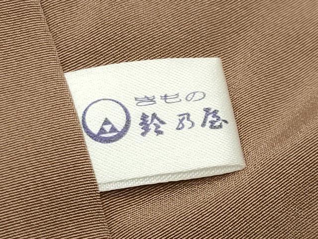 平和屋着物●上質な色無地　榛色　鈴乃屋扱い　正絹　逸品　未使用　CABK2563gh