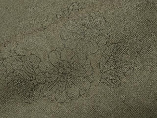 平和屋着物●上質な小紋　辻が花　正絹　逸品　CABK2569gh