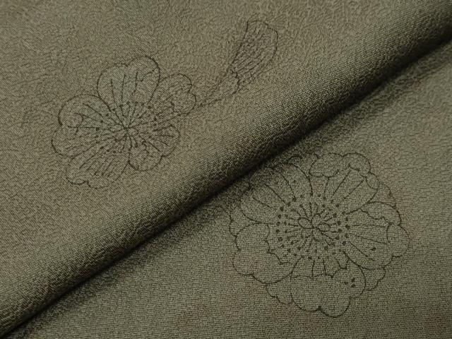 平和屋着物●上質な小紋　辻が花　正絹　逸品　CABK2569gh