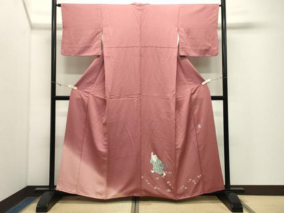 平和屋着物●染色作家　おだに武士　黒留袖　人物文　暈し染め　正絹　逸品　CABK2578gh