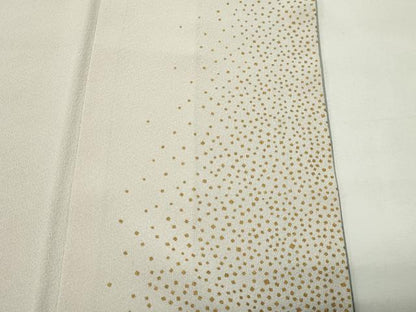 平和屋着物●人間国宝　福田喜三郎　訪問着　刺繍　枝松文　暈し染め　金彩　正絹　逸品　CABK2596gh