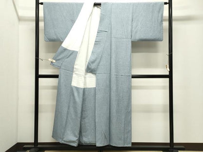平和屋着物●上質な小紋　墨流し文様　正絹　逸品　CABK2598gh