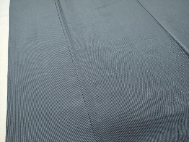 平和屋着物●京友禅作家　山科春宣監修　江戸小紋　万筋　湊鼠色×百入茶色　反端付き　正絹　逸品　CABK2605gh