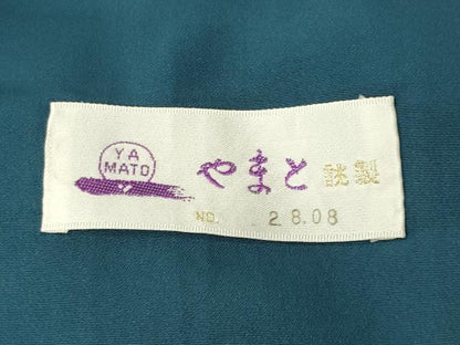 平和屋着物●上質な色無地　御召茶色　やまと誂製　正絹　逸品　CABK2634gh