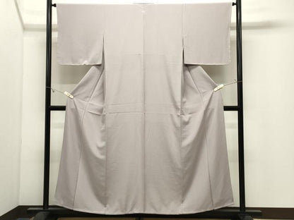 平和屋着物●上質な色無地　白藤色　正絹　逸品　未使用　CABK2642gh