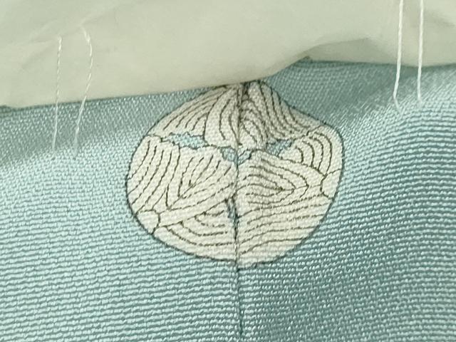平和屋着物●上質な色無地　水色　正絹　逸品　未使用　CABK2645gh