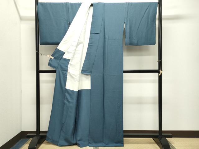 平和屋着物●上質な色無地　紋意匠　熨斗目花文　正絹　逸品　CABK2647gh