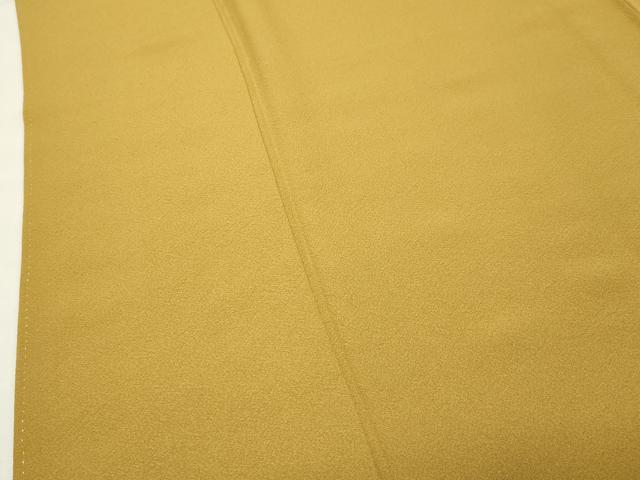 平和屋着物●上質な色無地　櫨染色　正絹　逸品　CABK2652gh