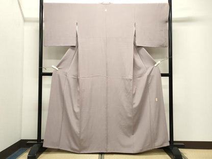 平和屋着物●皇室献上作家　藤井寛監修　色無地　薄色　正絹　逸品　CABK2691gh