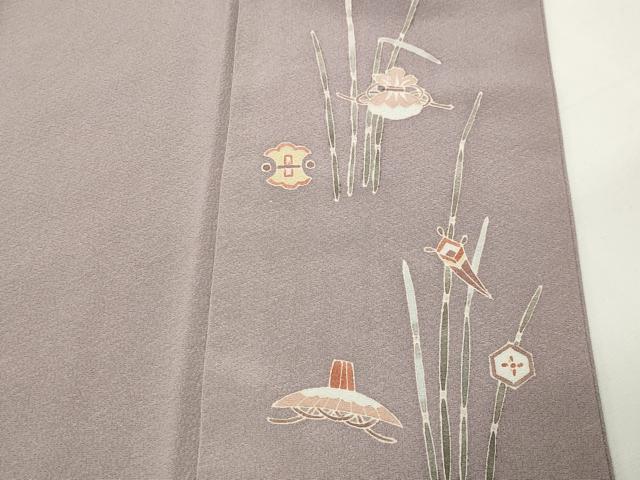 平和屋着物●皇室献上作家　藤井寛監修　色無地　薄色　正絹　逸品　CABK2691gh