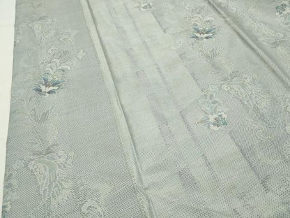平和屋着物●本場大島紬　白大島　7マルキ　総絣　更紗花唐草文　正絹　逸品　CABK2701gh