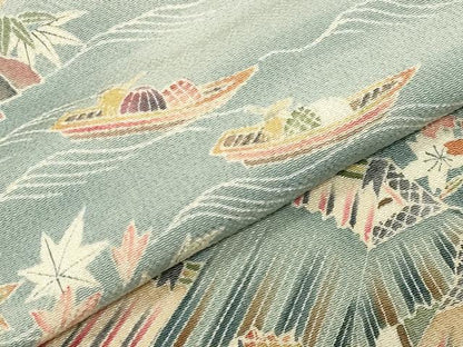 平和屋着物●豪華色留袖　風景松竹梅文　暈し染め　鬼しぼ縮緬　三越扱い　正絹　逸品　CABK2702gh