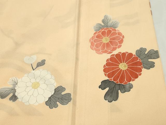 平和屋着物●豪華色留袖　草花文　金彩　正絹　逸品　CABK2703gh