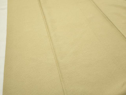 平和屋着物●上質な色無地　淡黄色　正絹　逸品　CABK2714gh