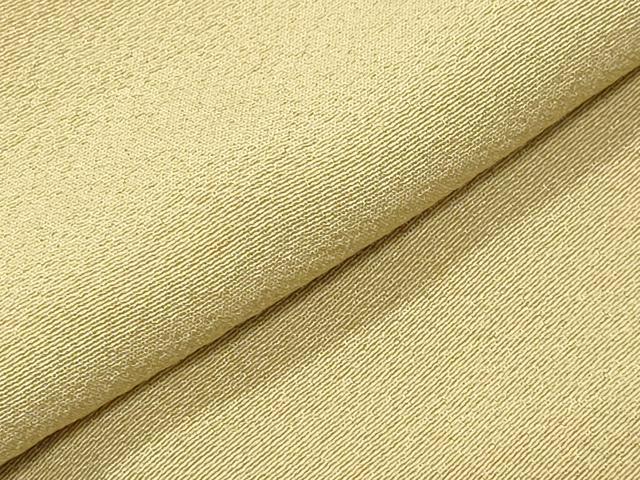 平和屋着物●上質な色無地　淡黄色　正絹　逸品　CABK2714gh