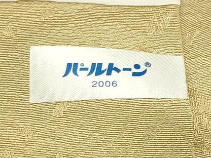 平和屋着物●上質な色無地　淡黄色　正絹　逸品　CABK2714gh