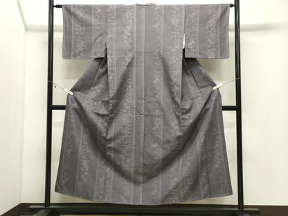 平和屋着物●結城紬　100亀甲　飛び亀甲柄　花間道　正絹　逸品　未使用　CABK2715gh